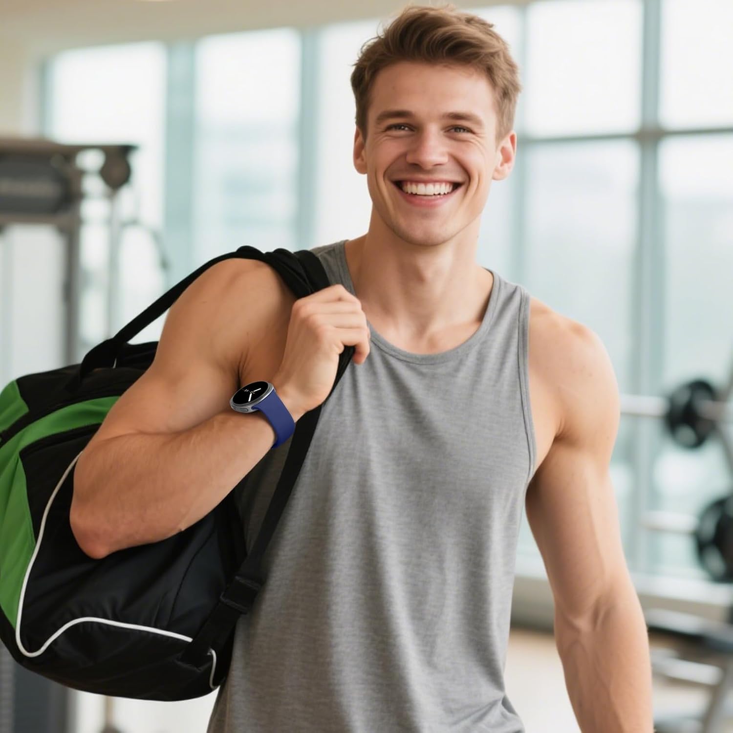 GEAK 10 Pack Sport Band Only Compatible with Galaxy Watch 8 Band Galaxy Watch 8 Classic Band,Soft Comfortable Breathable Waterproof Silicone Replacement Strap for Samsung Watch Bands for Women Men - Image 7