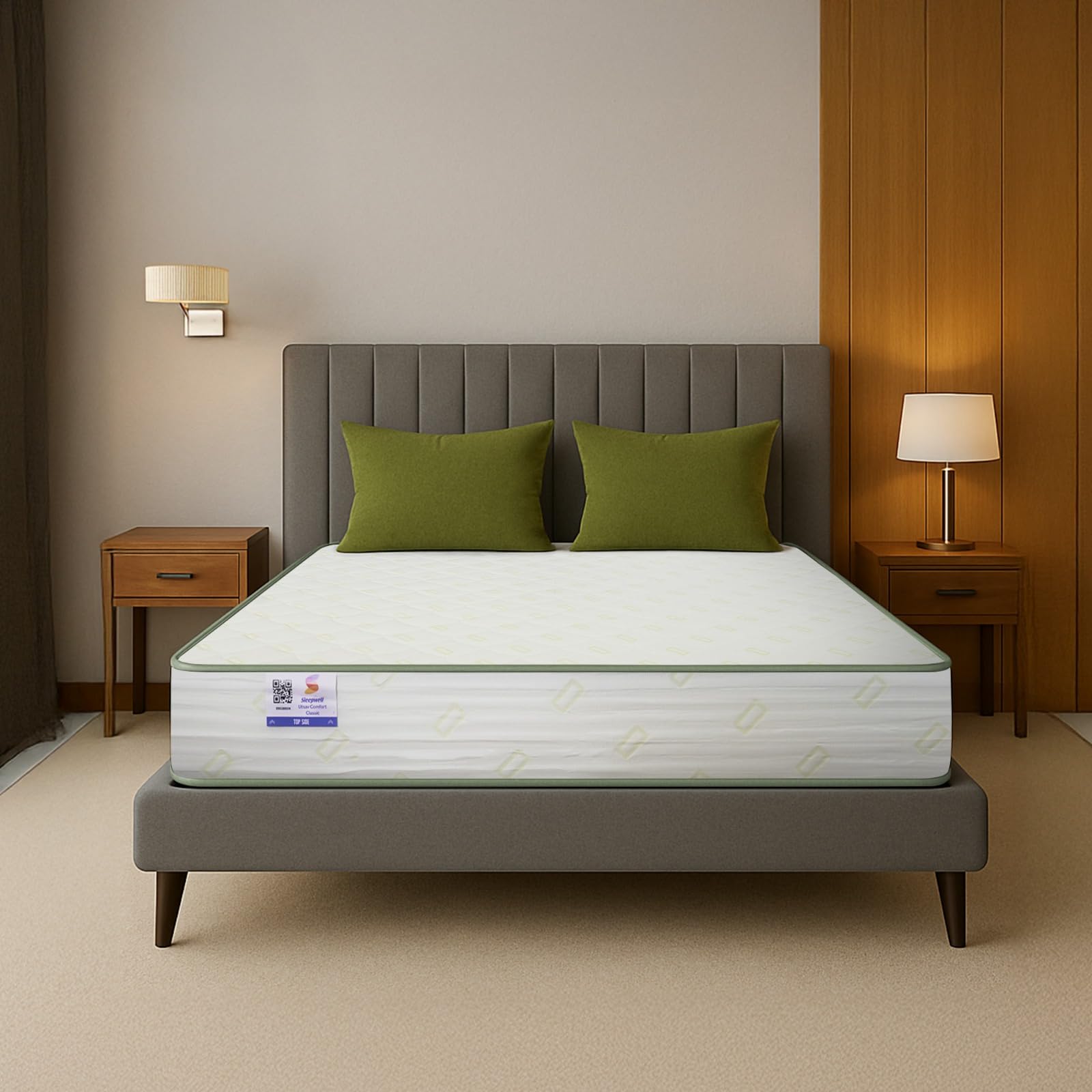 Utsav Comfort Regular Mattress | Quiltec & Resitec (HR) Foam | Soft-Top Feel | Neem Fresche Technology | | Comfort & Support | Single Size | (200L X 90W X 17.5H cm) | 3 Yrs Warranty