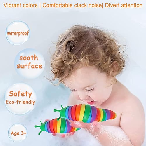 Miniatura 3 de IFiwin Fidget Slug - Juguetes de Halloween, 3 piezas sensoriales para Halloween, juguetes sensoriales para autismo, recuerdos de fiesta de Halloween