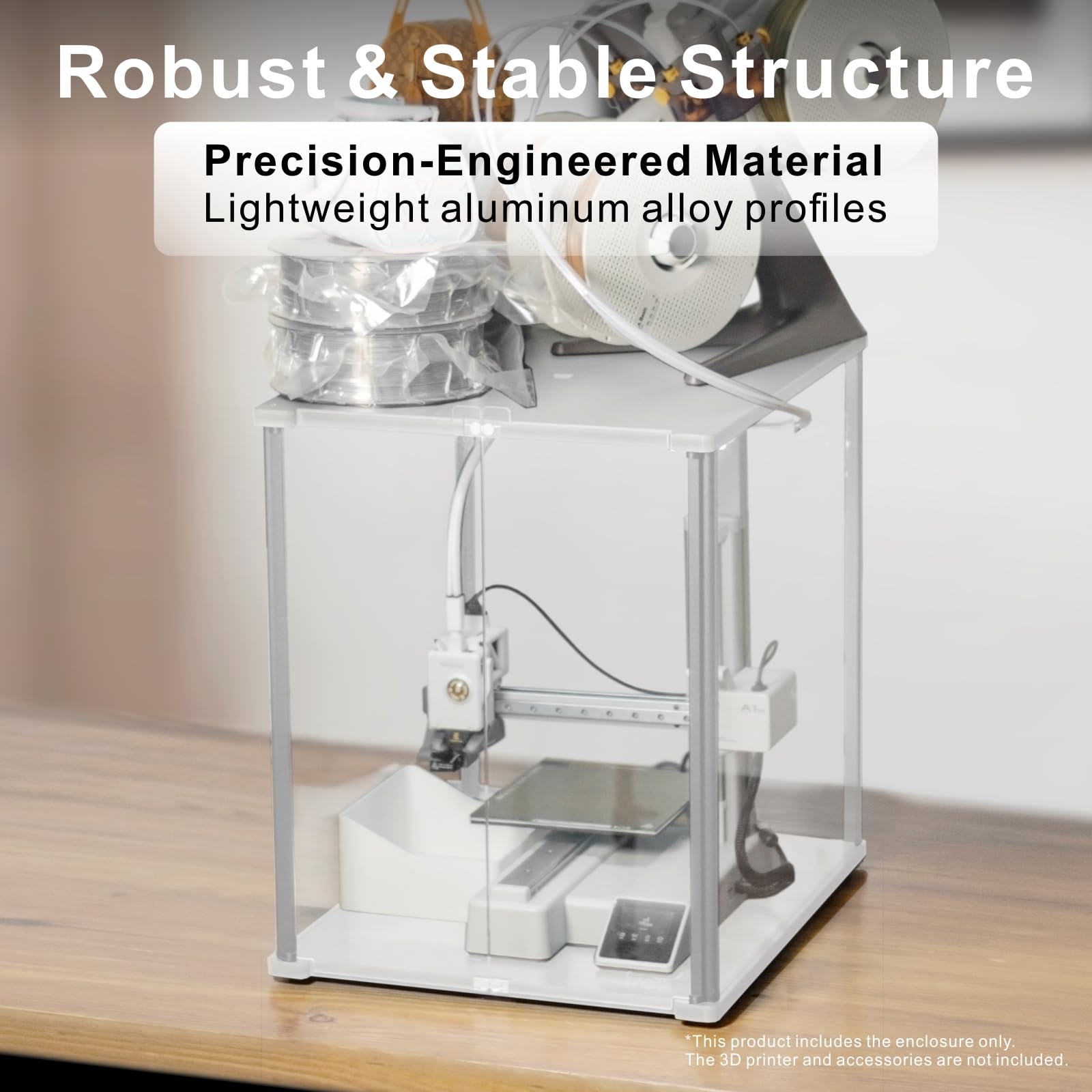FNATR Gabinete de impressora 3D para combo Bambu Lab A1 Mini e AMS