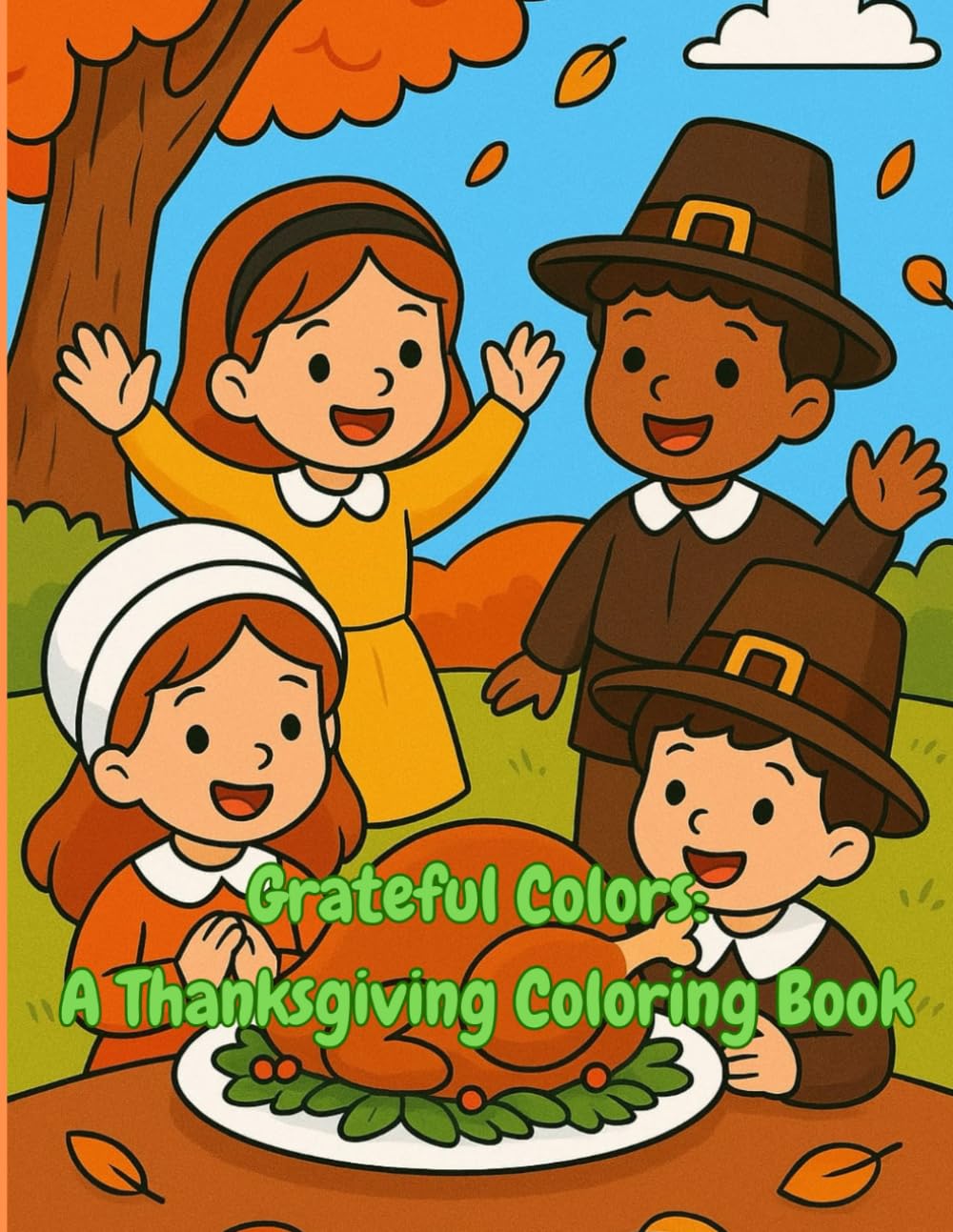 Grateful colors: a Thanksgiving coloring book