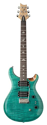 PRS SE Custom 24-08 Electric Guitar, Turquoise with Gig Bag
