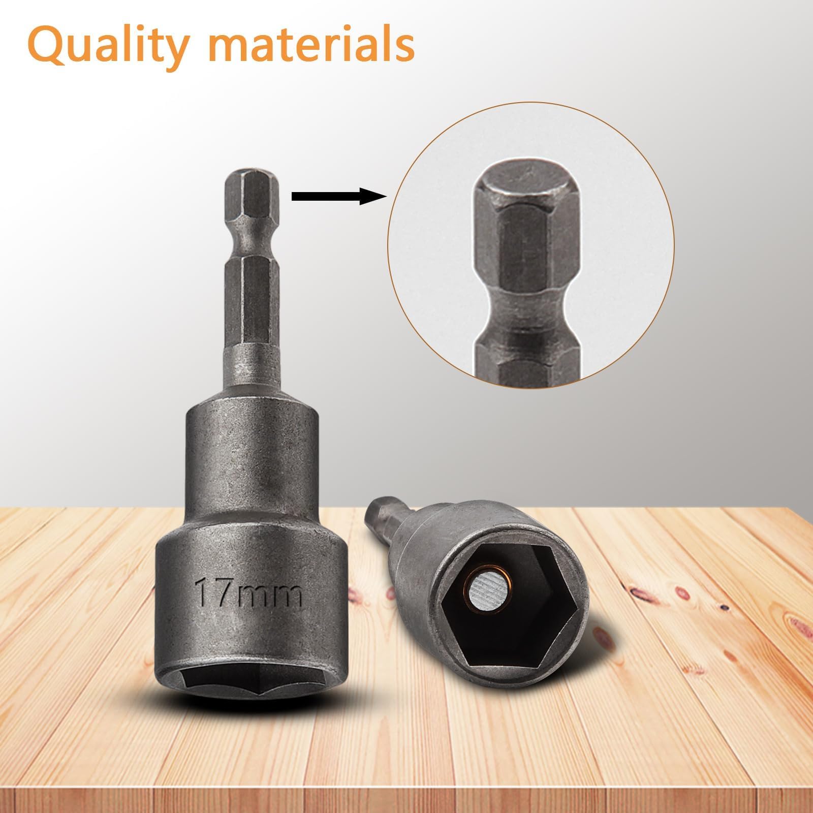 KAFUWELL 39-tlg. Magnet-Steckschlüsselsatz 1/4" – Mit Sechskant-Stecknüssen, Adaptern, Bits & Schnellspann-Verlängerung In Aufbewahrungsbox