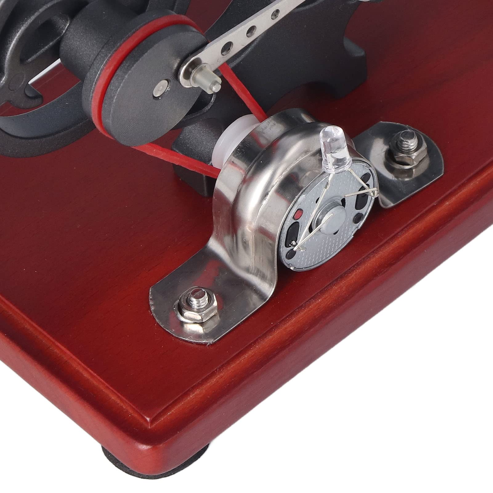 Qcwwy Modelo de Adorno de Generador de Motor Moderno, Gris, Base Antideslizante, Salida de 3 a 5 V, Modelo Físico, para Enseñanza de Física en el Aula, Demostraciones de Ciencias
