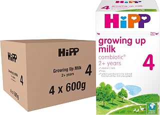 HiPP 4 Growing up Baby Milk Powder Formula, From 2 Years, 600g (Pack of 4)
