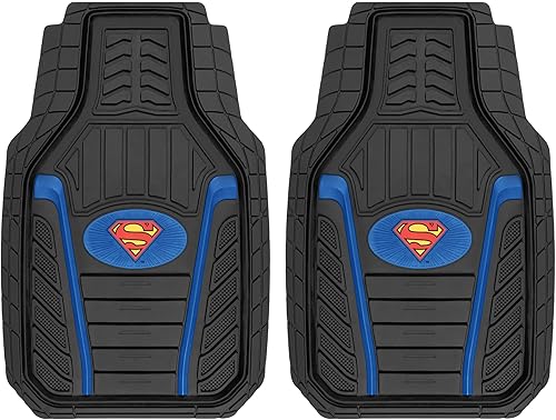 Miniatura 9 de BDK Warner Bros DC Comics - Alfombrillas blindadas de goma resistentes de Batman para automóvil, ajuste universal con agarre antideslizante,