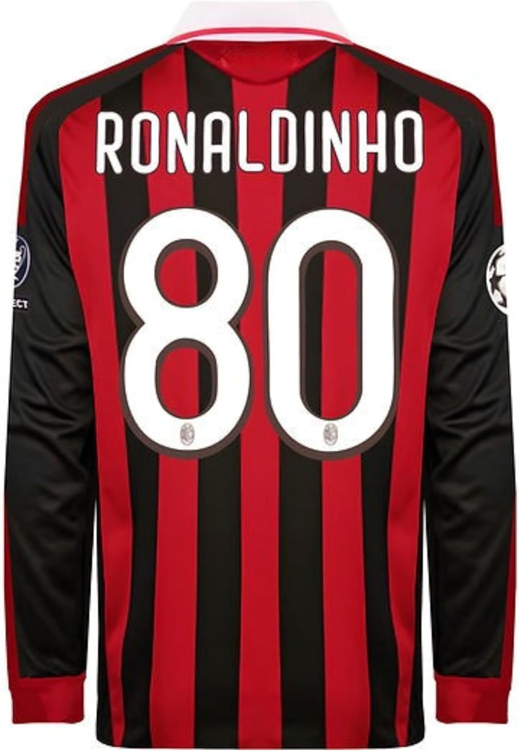 Ronaldinho Retro Long Sleeve Soccer Jersey for Men Fan Version