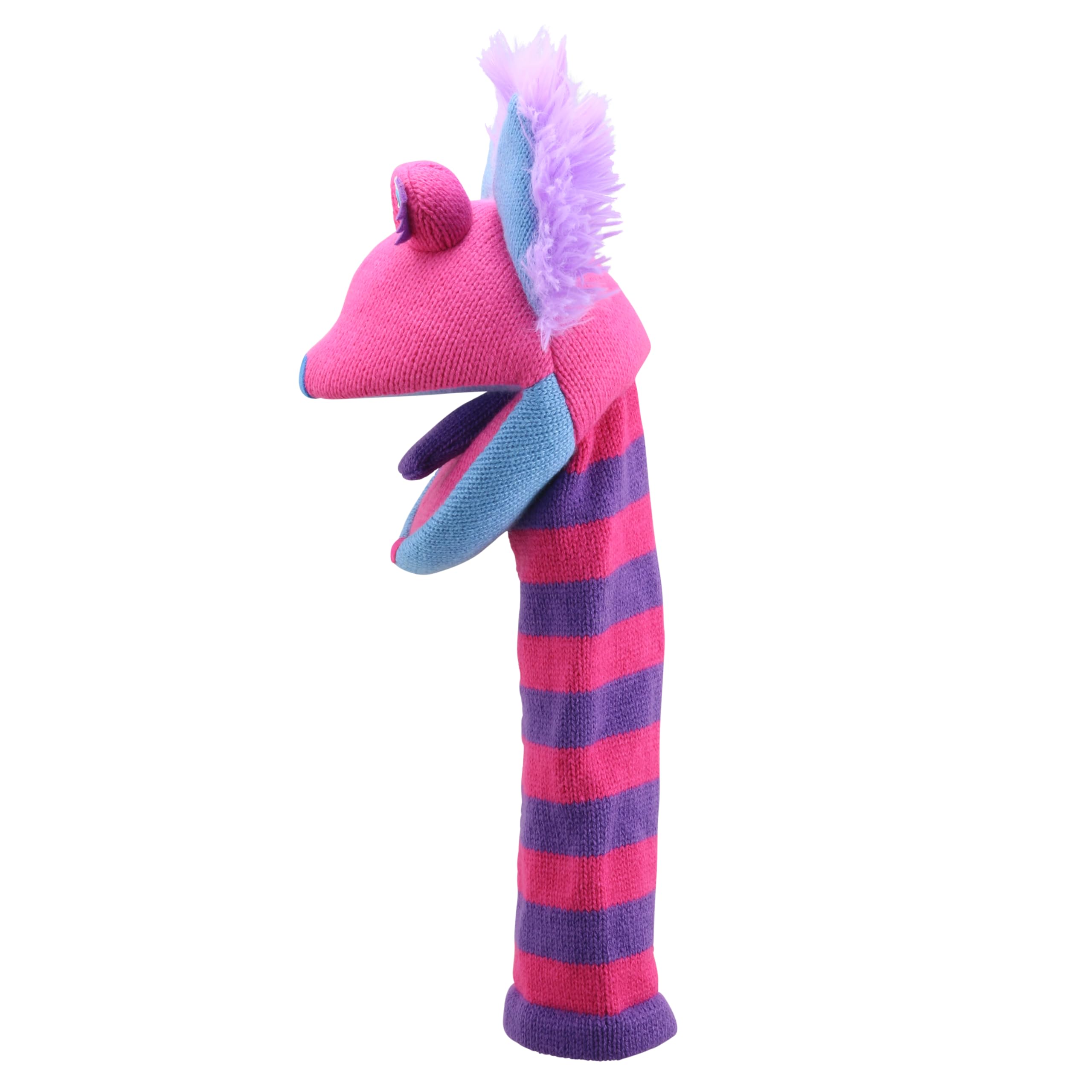 The Puppet Company Eco Kitty Knitted Hand Puppet 38cm