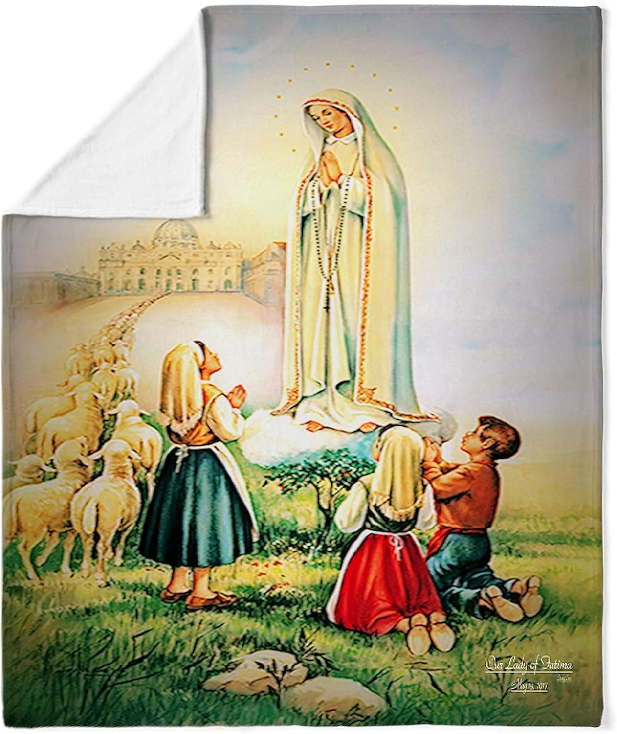 CafePress Our Lady of Fatima 1917 Throw Blanket Super Soft Fleece Plush Throw Blanket, 60"x50"