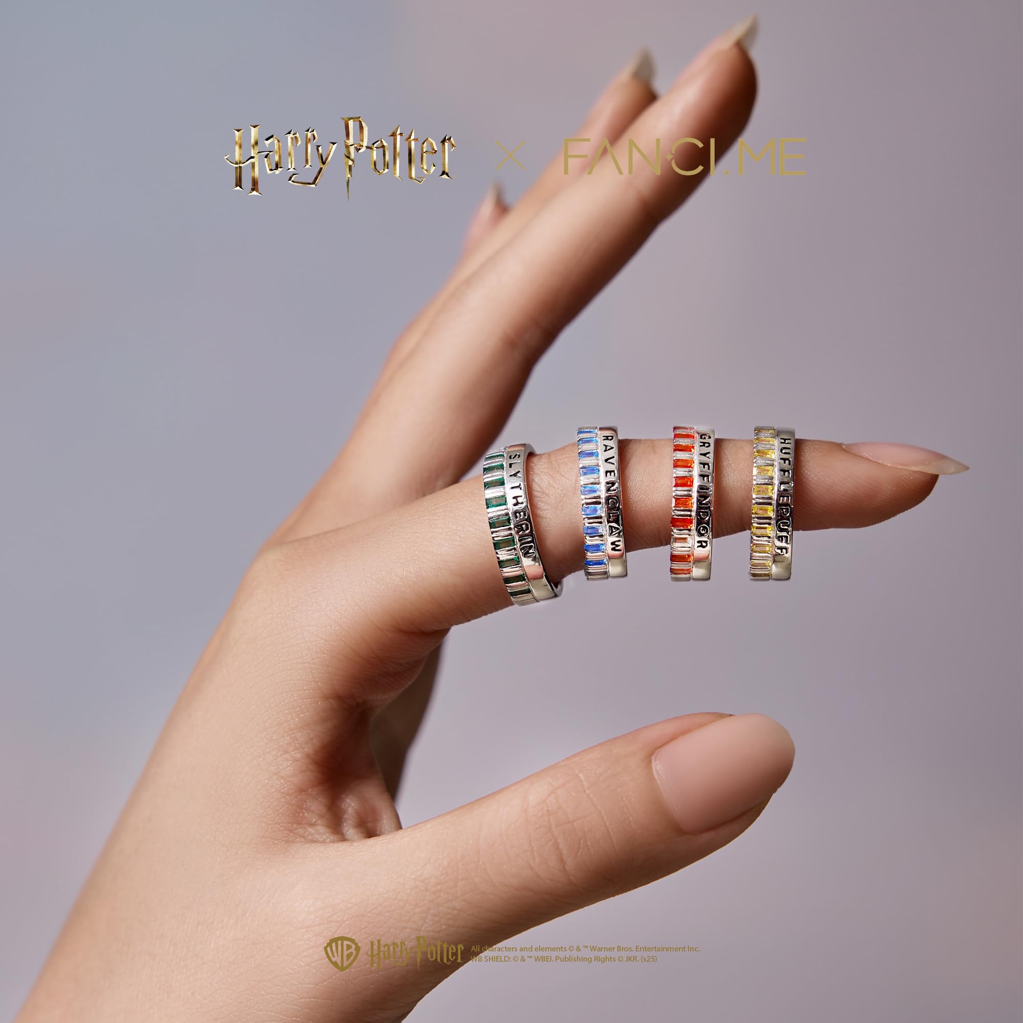 FANCIME x Harry Potter Kollaboration - Gryffindor House Ring, Sterling Silber Schmuckgeschenke für Damen Mädchen Sie