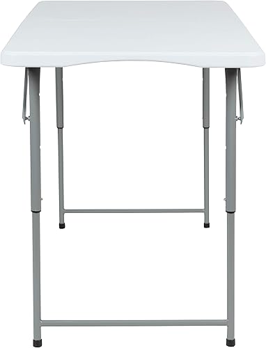 Miniatura 6 de EMMA  OLIVER 4 pies de altura ajustable Bi-Fold Granito blanco mesas plegables de plástico