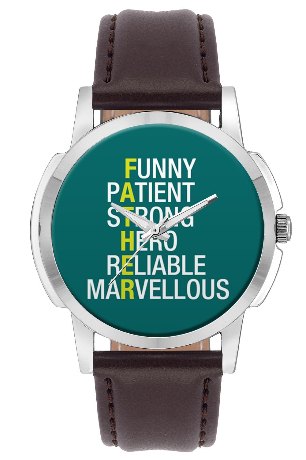 BIGOWL Fathers Days Unique Branded Dad Quote Premium Fashion Watches for Dad - Casual Analog Leather Band Watch (for Fathers Day)| Gift for Dad (B07DM37Z95) Amazon Price History, Amazon Price Tracker