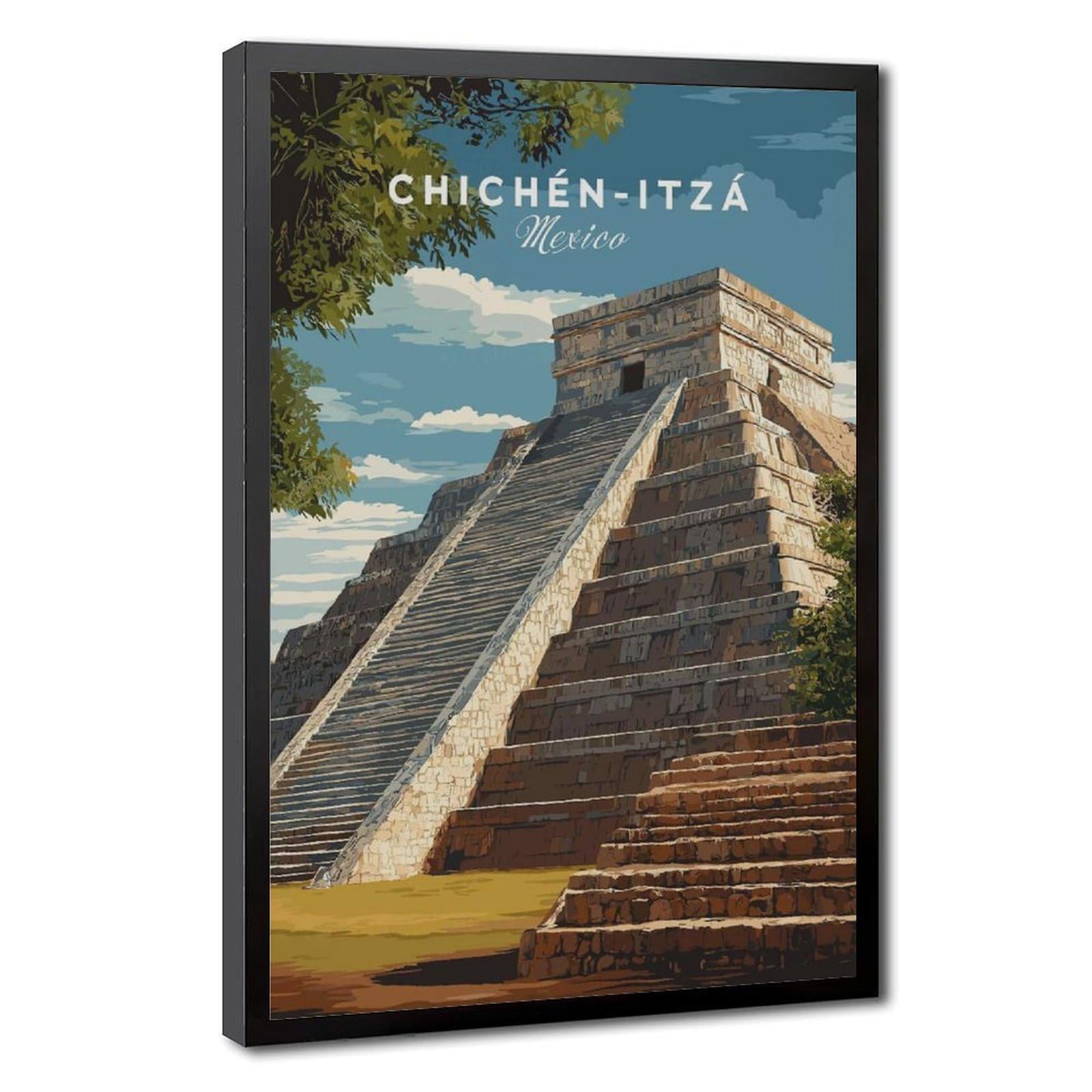 Bareronor Chichén Itzá Canvas Poster for Bedroom Decor Gift