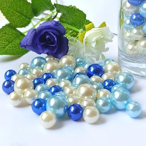 Miniatura 5 de 140 perlas sin agujero para relleno de jarrón y jarrón, cuentas de perlas para jarrones, centros de mesa, velas, centros de mesa, soporte de