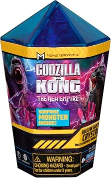 MonsterVerse Godzilla x Kong: Yeni İmparatorluk, 4,5 inç İçi Boş Toprak Kristal Aksiyon Figürü Oyuncak, 2 inç Mini Sürpriz Figür, İkonik Koleksiyon Film Karakterleri, 4 Yaş ve Üzeri İçin Uygun