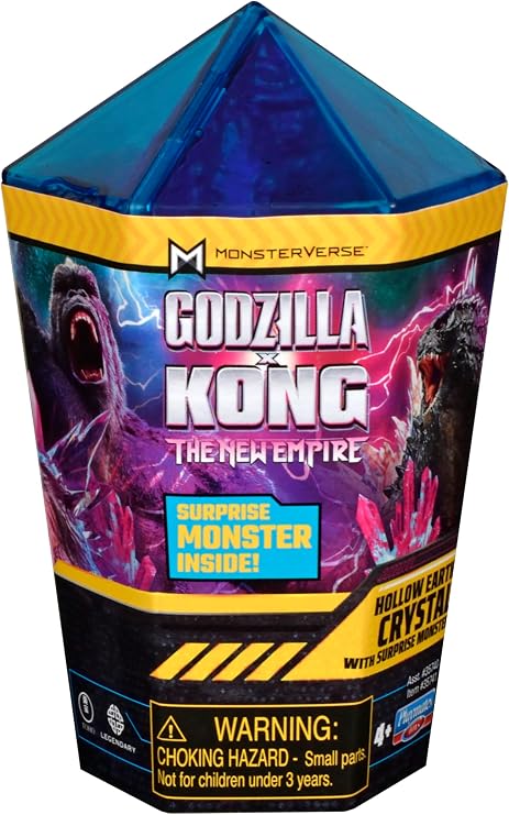 MonsterVerse Godzilla x Kong: Yeni İmparatorluk, 4,5 inç İçi Boş Toprak Kristal Aksiyon Figürü Oyuncak, 2 inç Mini Sürpriz Figür, İkonik Koleksiyon Film Karakterleri, 4 Yaş ve Üzeri İçin Uygun