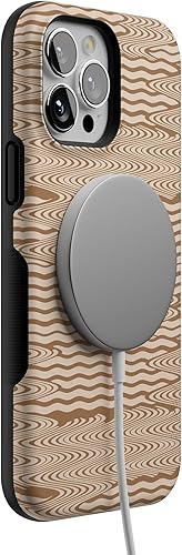 Miniatura 6 de Casely Funda compatible con iPhone 13 Pro Max  Mocha Ripple  Brown Waves  Compatible con MagSafe