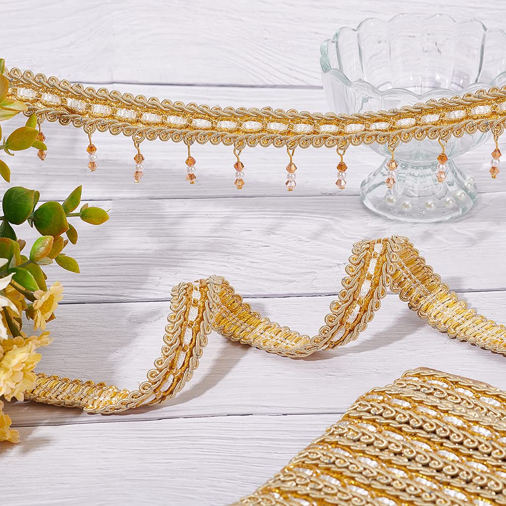 FINGERINSPIRE Passamaneria Treccia Millepiedi In Poliestere – 10 Metri Di Decorazione Rosa – Larghezza 16mm – Ideale Per Cucito, Tende, Costumi E Artigianato Fai-da-te - 3