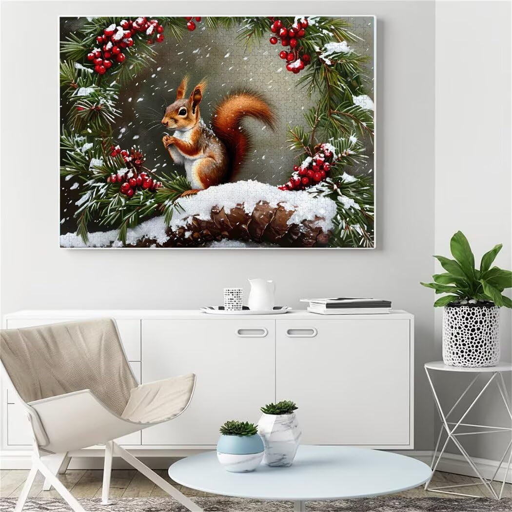 Puzzle z wiewiórkami, 1500 elementów, dla dorosłych, drewniane puzzle dla dorosłych, "zrób to sam", klasyczne drewniane puzzle premium dla chłopców i dziewczynek, S-426