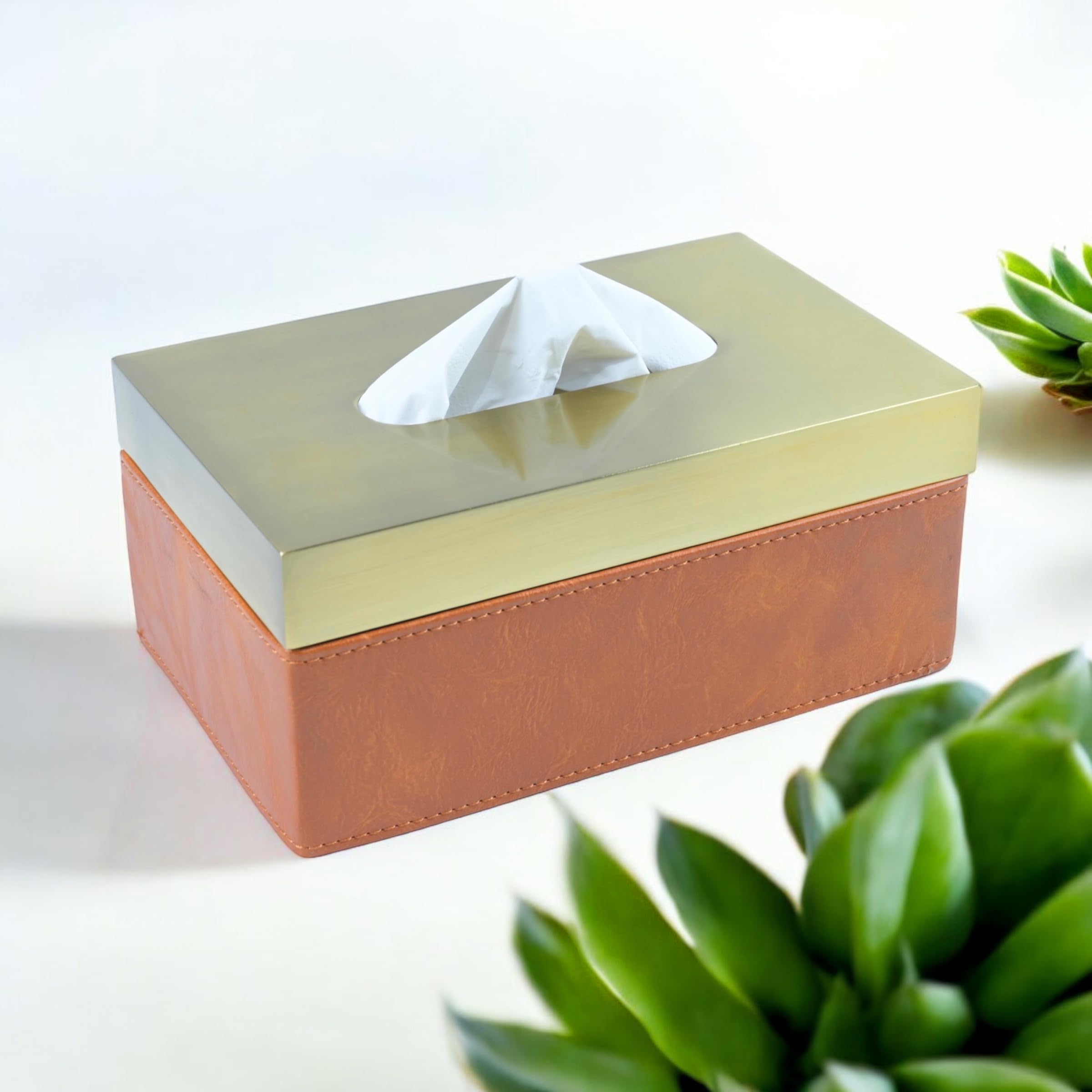 Bebo Creations Metal Tissue Box Holder, Tissue Papper Box, Modern Tissue Dispenser, Latest Gold Trendy Designer Boutique Style for Home, Office (B0CFHNXW8S) Amazon Price History, Amazon Price Tracker