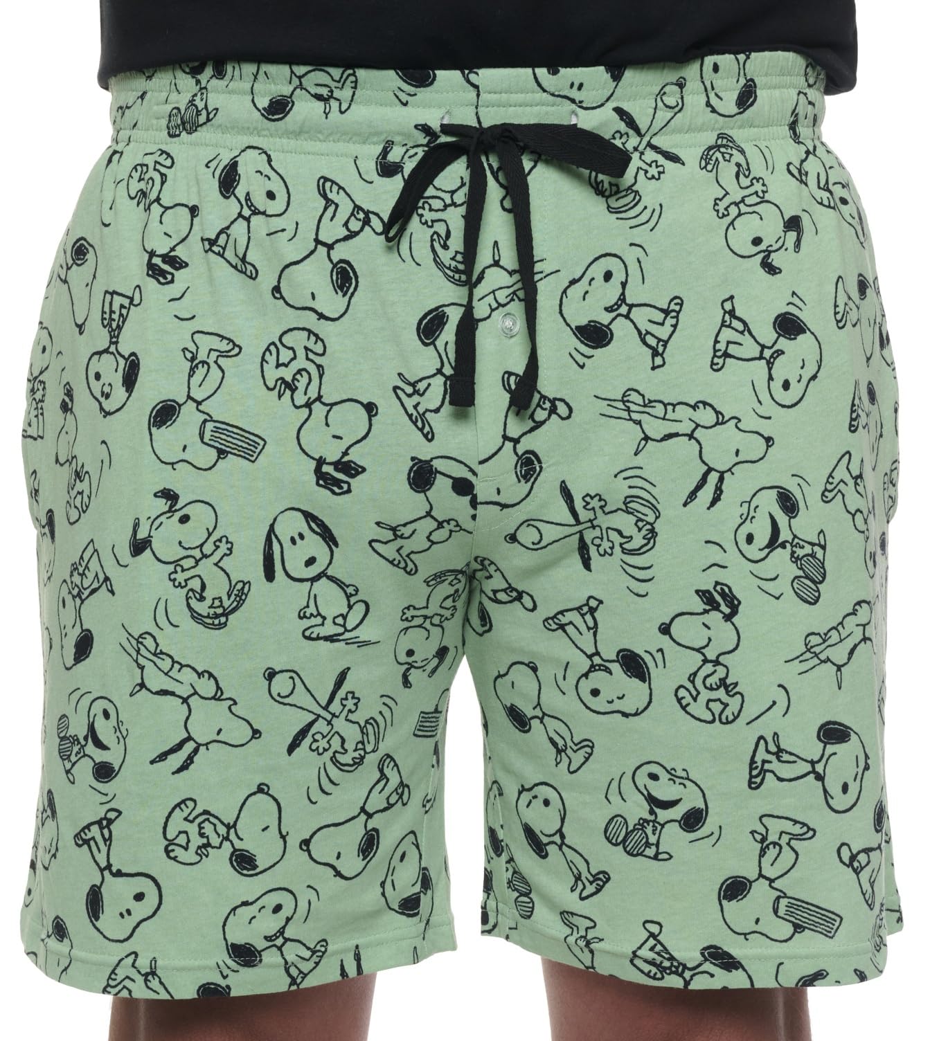 Mens Snoopy All Over Print Lounge Pajama Shorts-image-17