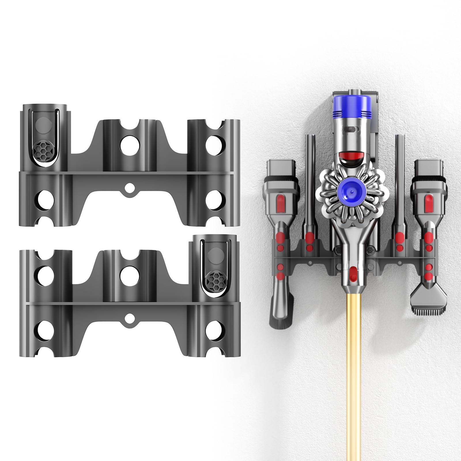 Attachments Holder Compatible with Dyson, Docking Station Accessory Holder Attachments Organizer Compatible with Dyson V15 V12 V7 V11 V8 V10 Vacuum Cleaner (2 Pack)