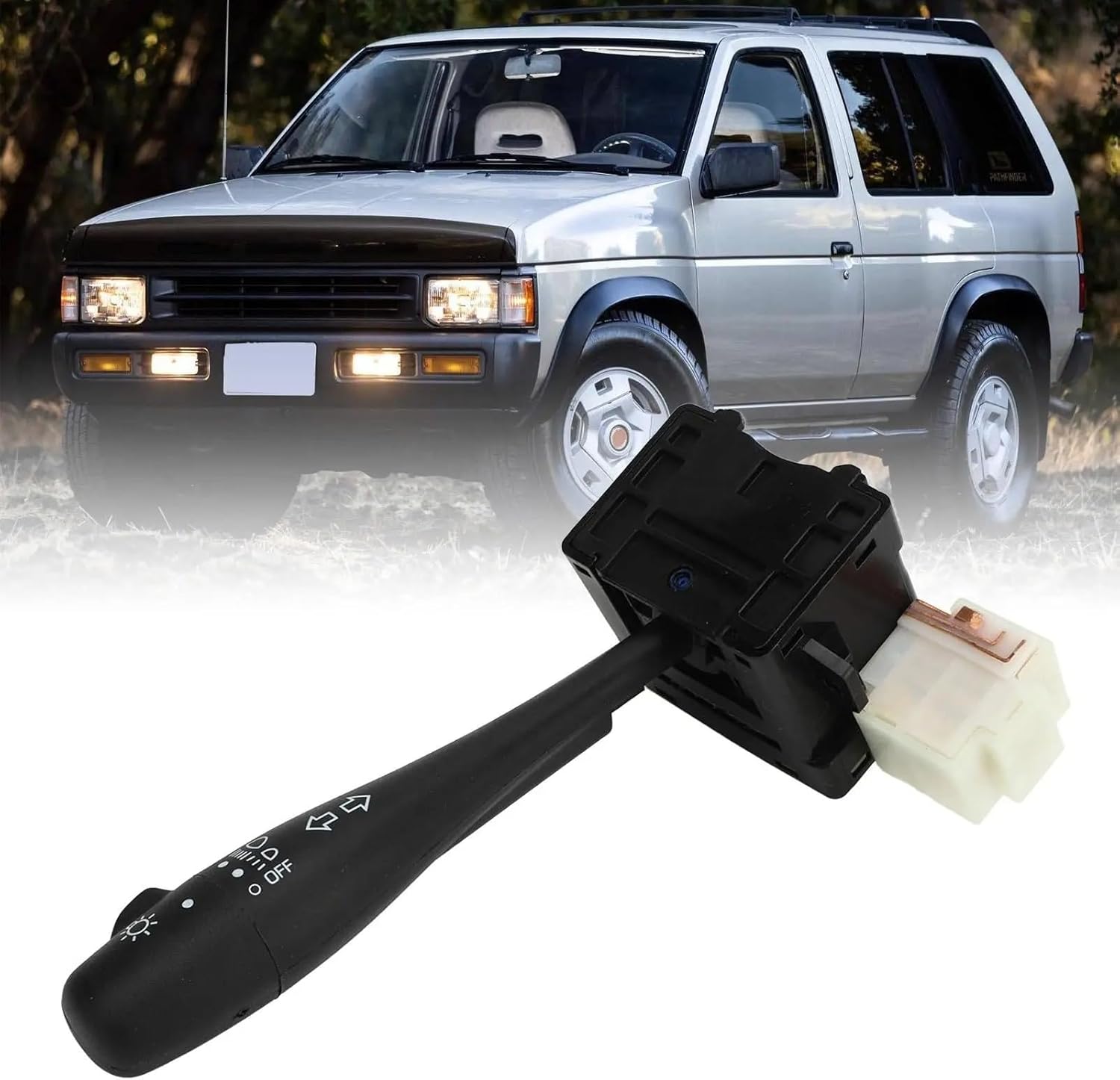 Headlamp Blinker Lever for D21 for Pathfinder Pickup Car Accessories 1993 1994 1995 OE 12821547 Fog Lights Switch Headlight Turn Signal Dimmer Lever