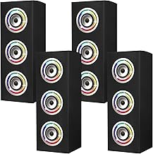 4 Pcs 80s 90s Party Decorations Hip Hop Party Favor 16.5 x 5.9 x 5.9 Inches Large Paper Boombox Boxes for Retro 1980s 1990s Theme Music Neon Decoration (Stylish Color)