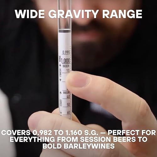 Miniatura 2 de Northern Brewer - Herculómetro Hidrómetro de triple escala inastillable de policarbonato