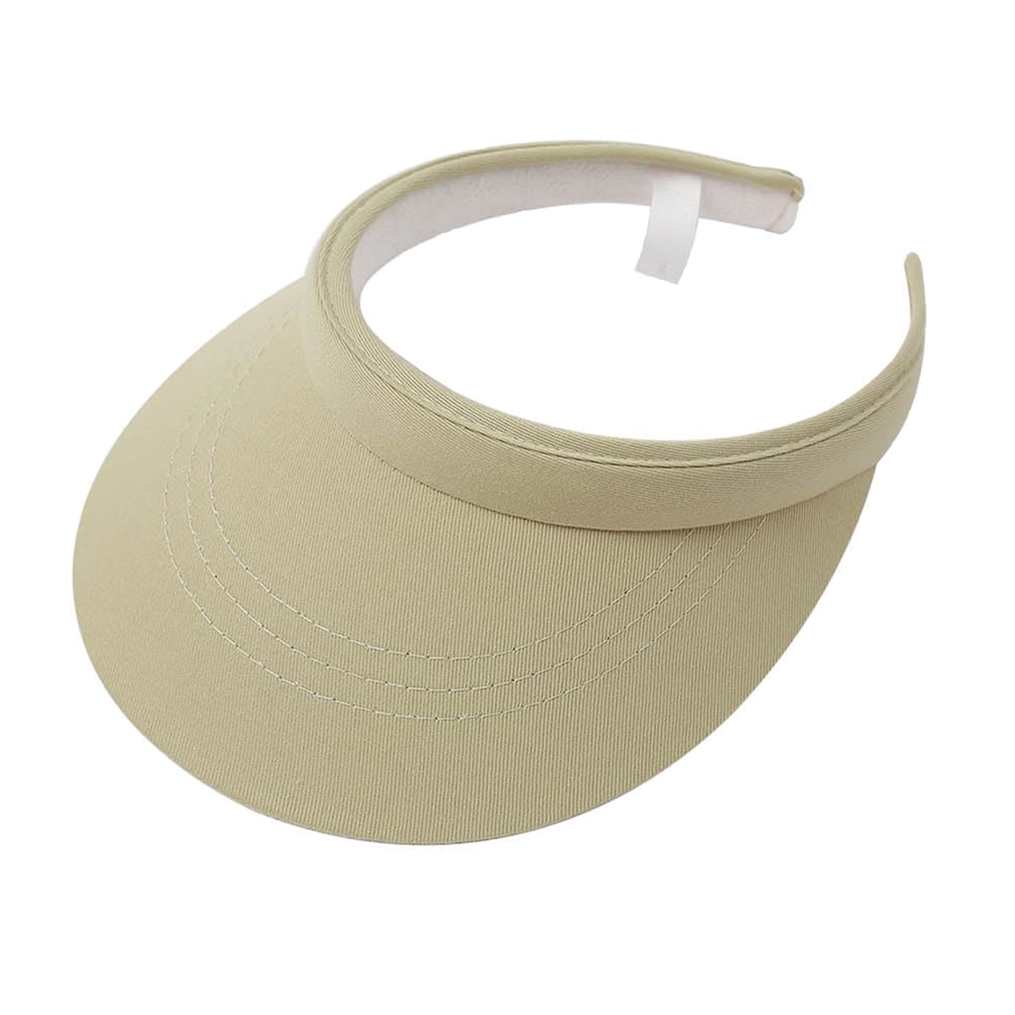 Zywq Women's Khaki Sun Visor Hat Sports, Sun Visor Hats Men Clip On Wide Brim Visors Hat Outdoor Sports Golf Beach Travel Tennis Caps(Khaki)