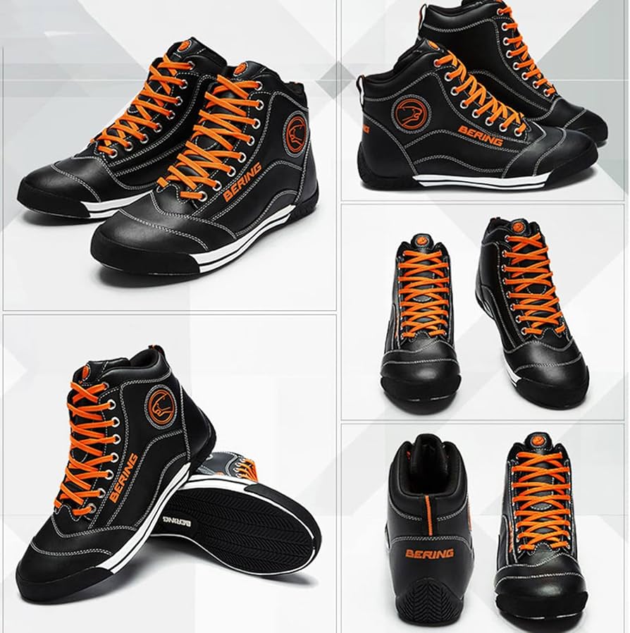 Amazon.co.jp: 男性のためのオートバイの靴、耐摩耗性のバイクオフ