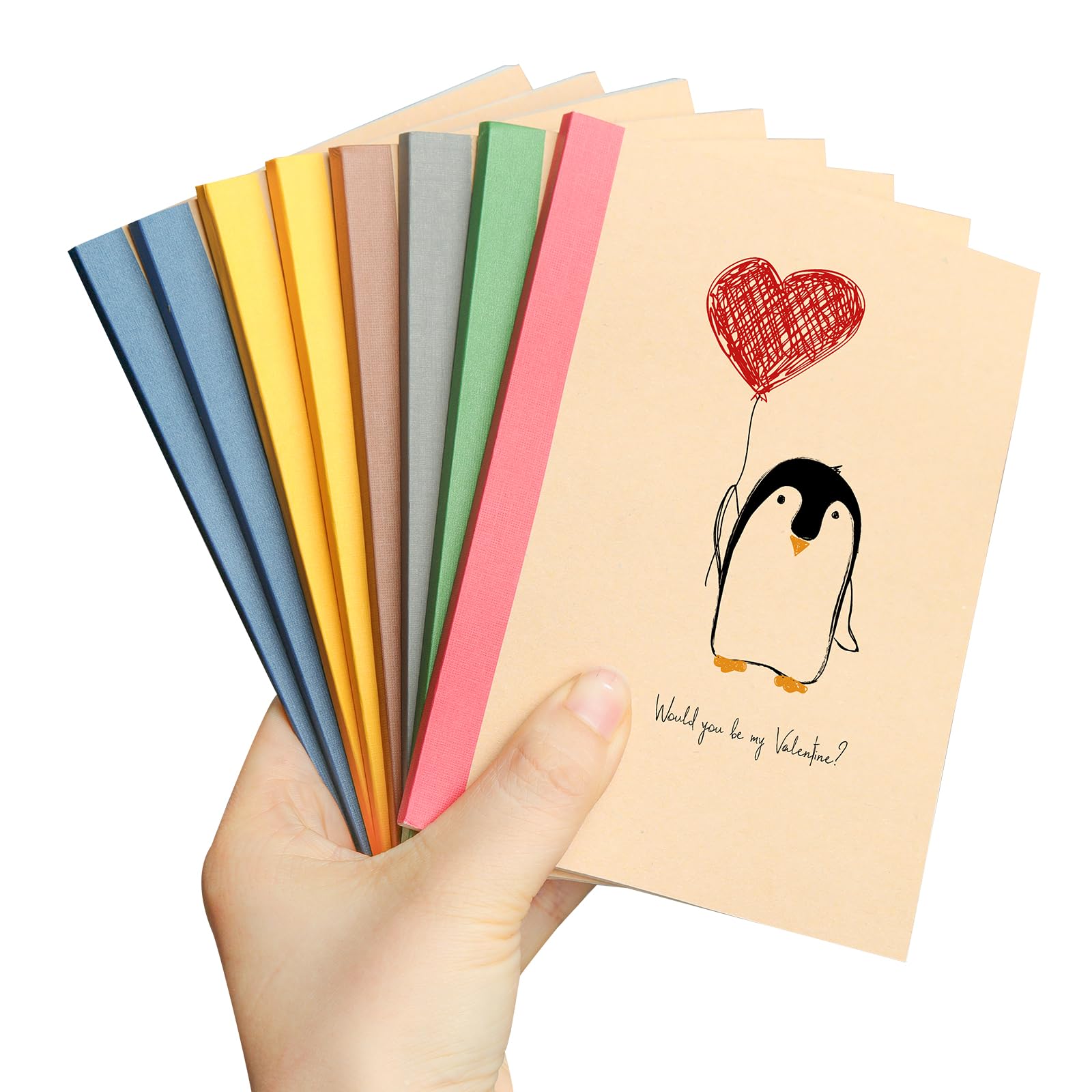 HOMEMARS Notebook, Notepad, 8 Pack Kraft Notebooks, Lined Notebook ...
