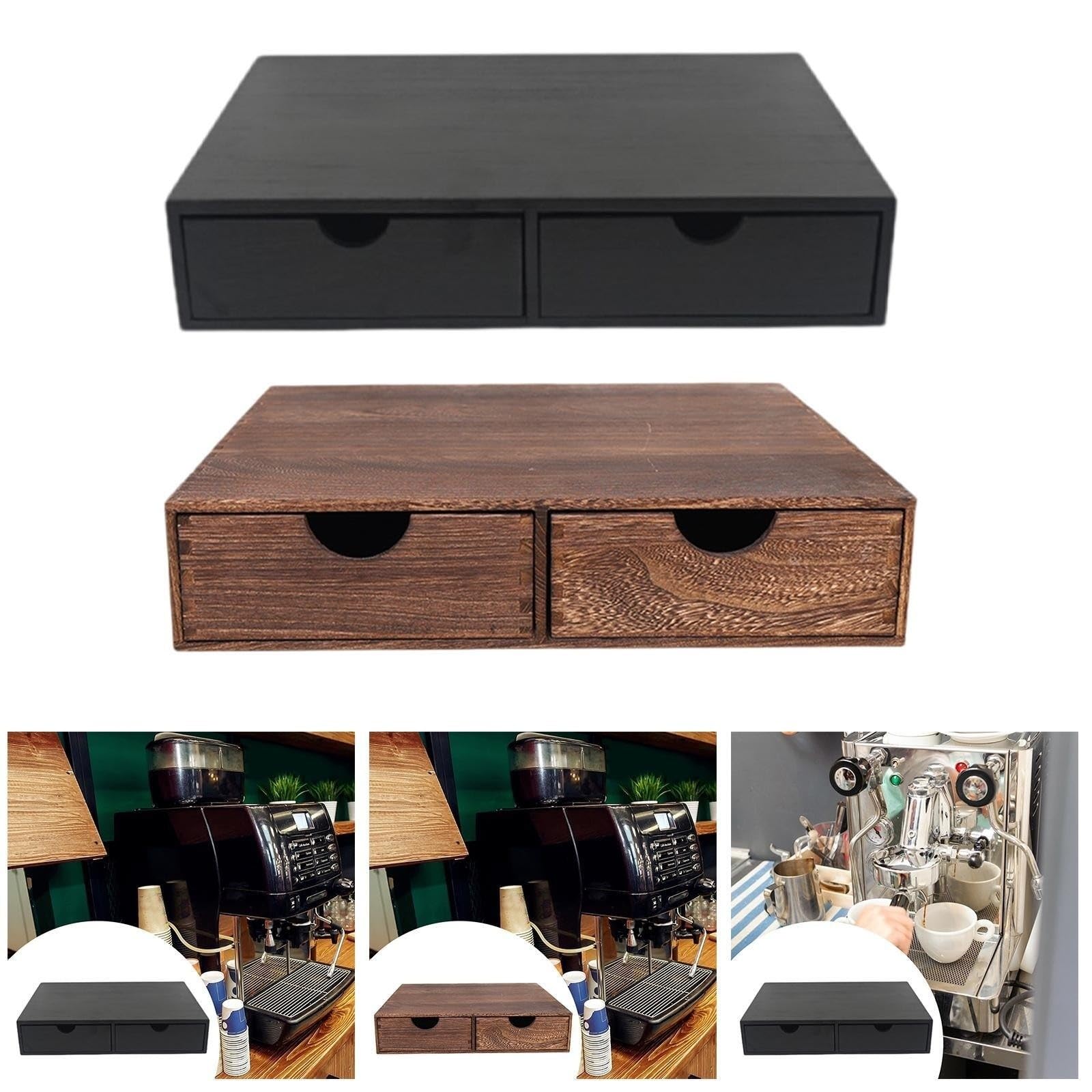 Scatola portaoggetti multifunzionale for cialde di caffè in legno