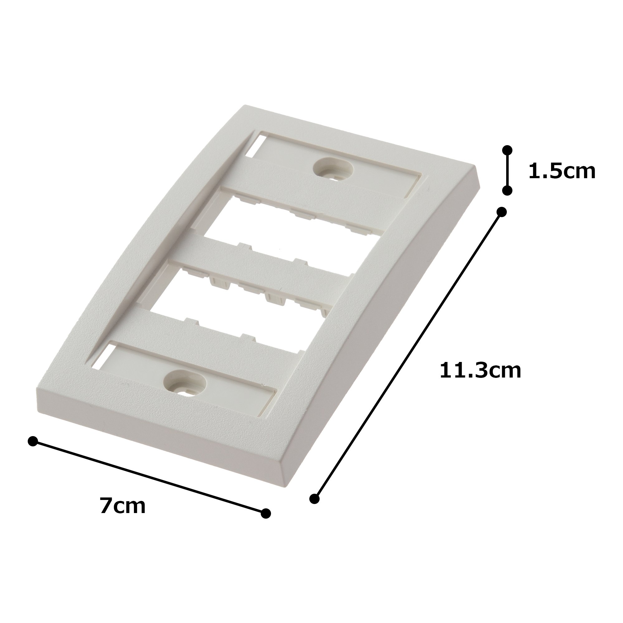 Amazon.com: Panduit CFPE6IWY 1-Gang 6-Port Faceplate, Off White 