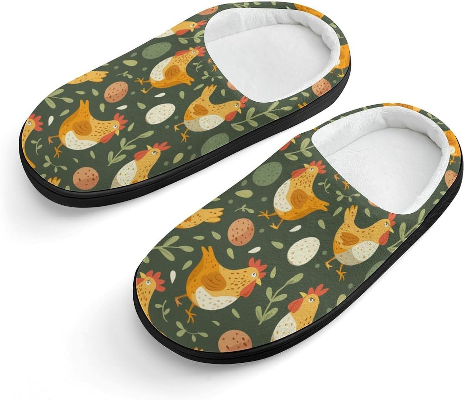 Chicken And Eggs Cute Cotton Slippers Anti-slip House Shoe Slipper Indoor Outdoor