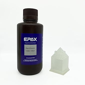 EPAX 3D Printer Hard Resin for LCD 3D Printers, 1KG Clear