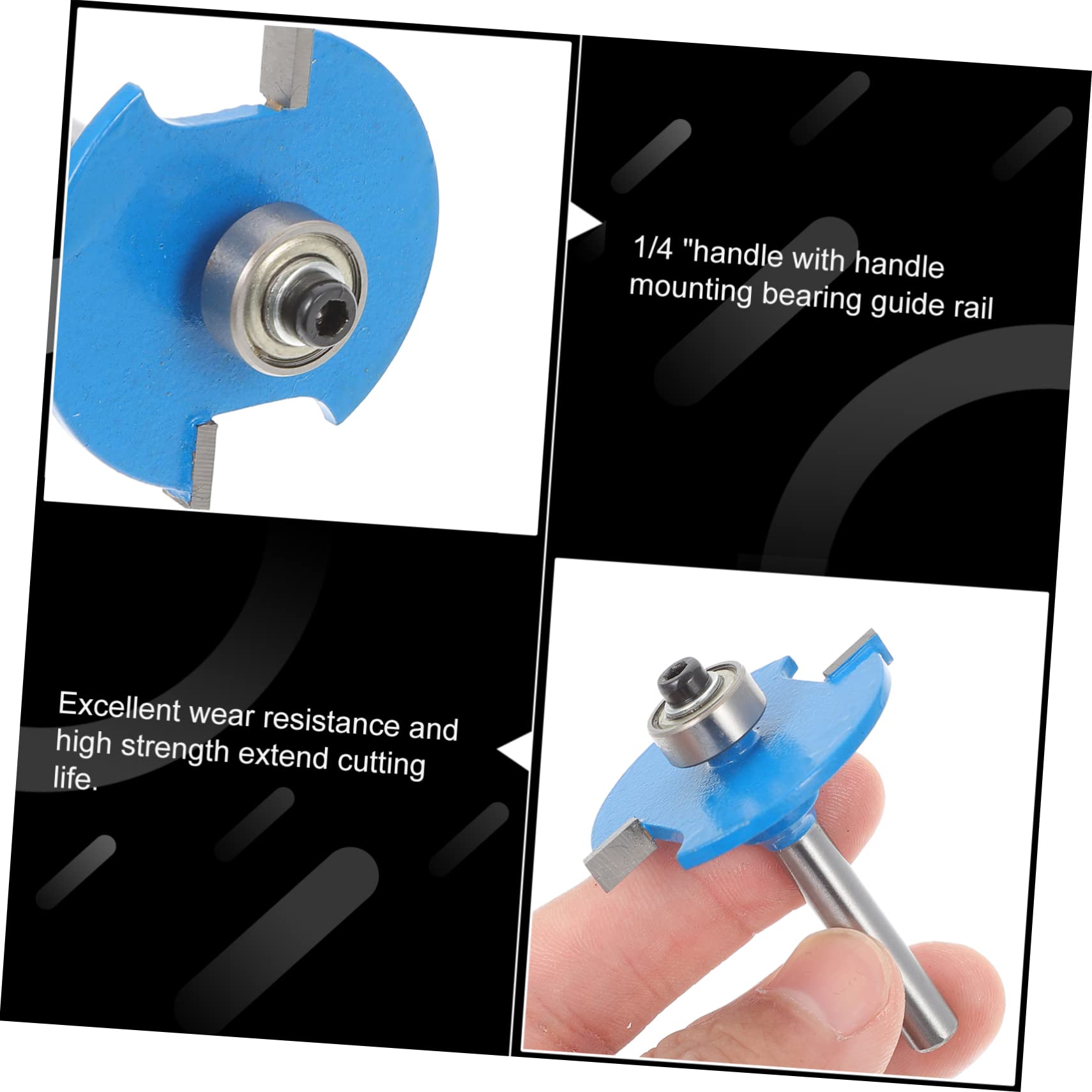 HOMSFOU Carbide Alloy Slot Joint Cutter for Router Bits Easy Operation No Burrs Excellent Cutting Performance