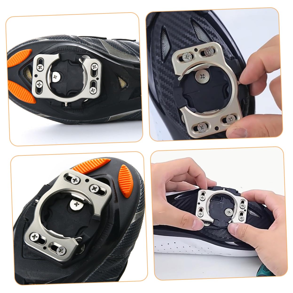 GALPADA 2pezzi Tacchette Per Bici Da Strada Sgancio Rapido Adattatori Per Pedali Da Ciclismo Copritacchette Per Ciclismo Clip Per Pedali Da Bicicletta Convertitore Per Tacchette Per Scarpe
