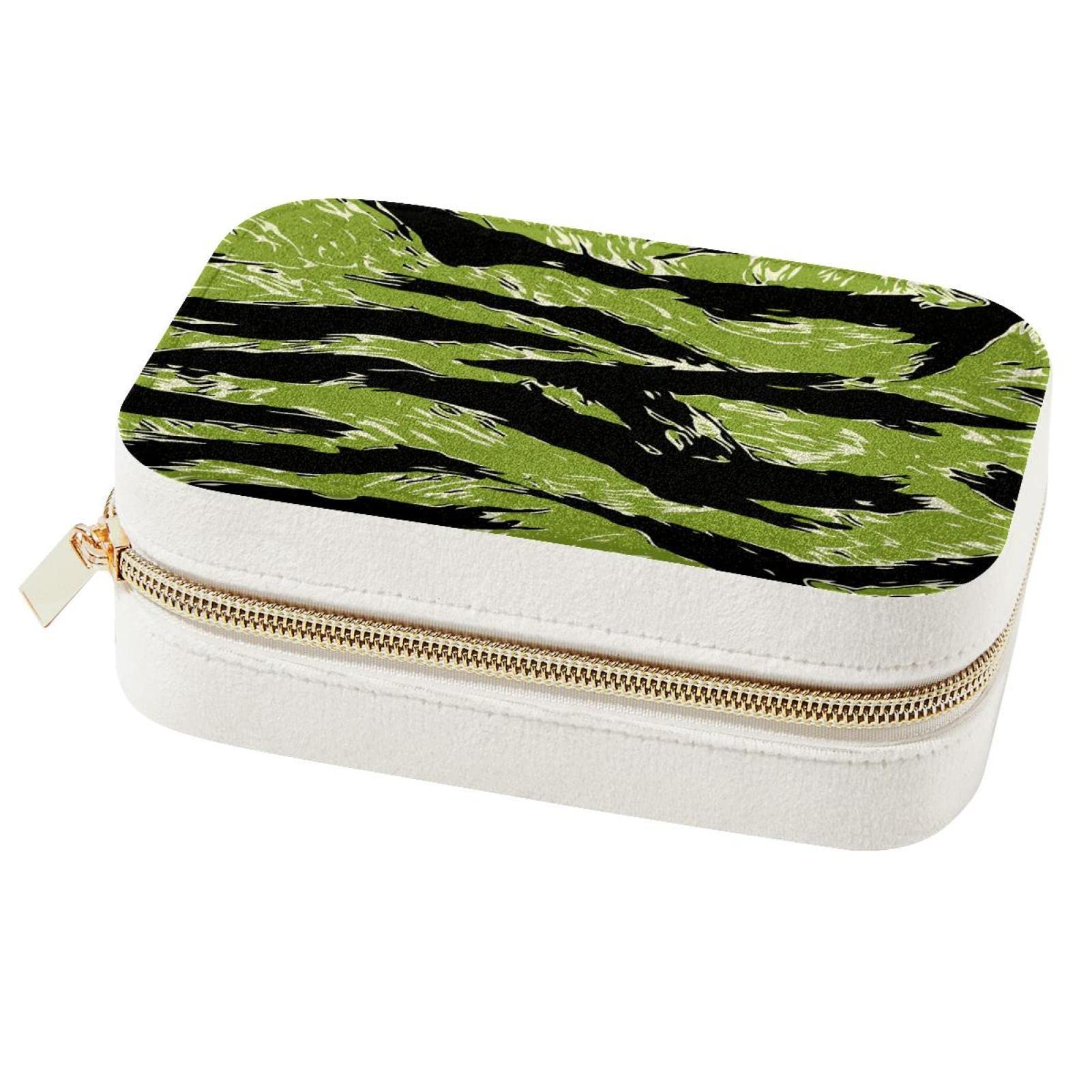 Boîte à bijoux de voyage camouflage pour organiser vos colliers en déplacement