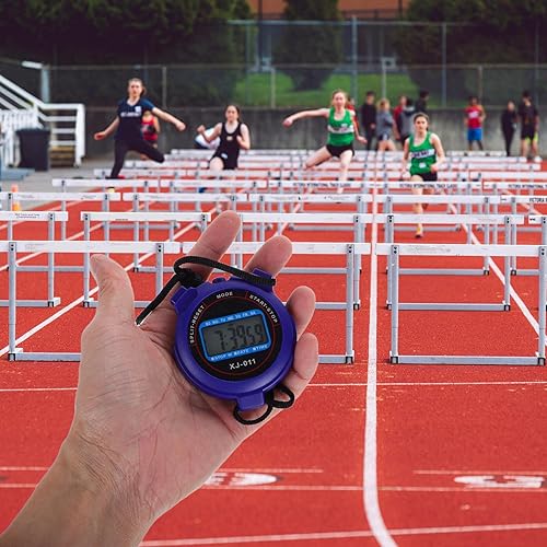 Miniatura 6 de Cronómetro deportivo digital con pantalla grande, funcionamiento silencioso para natación, correr, fitness, fácil de usar para entrenadores,