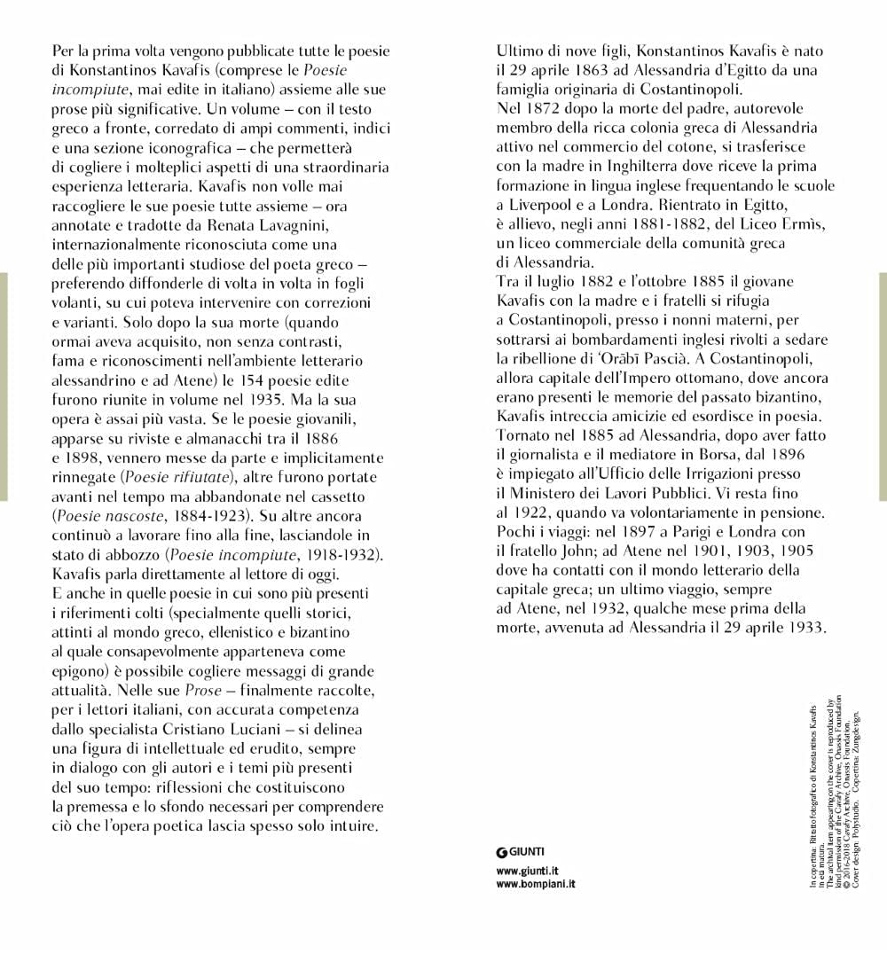 Poesie e prose. Testo greco a fronte