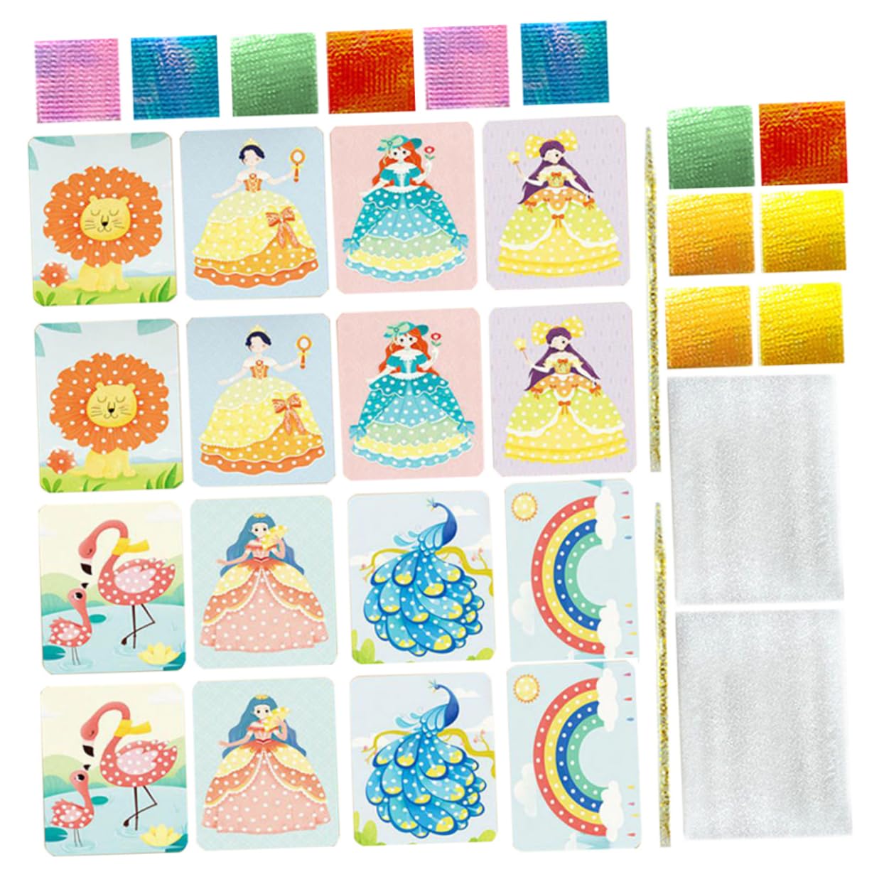 TOYANDONA Juego de Dibujo Punción para Niños, 2 Sets, Tela y Plástico
