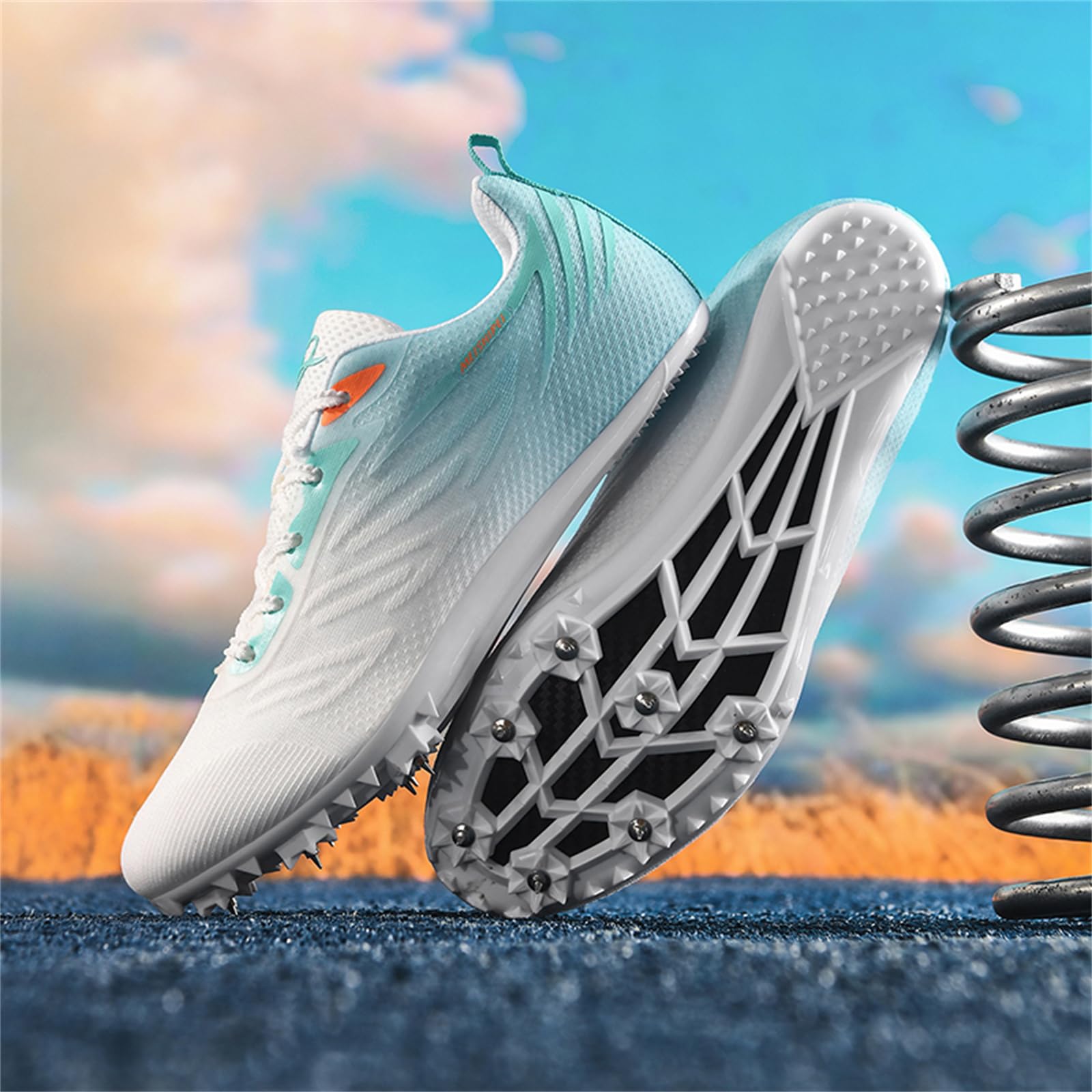 Zapatillas De Atletismo Hombres Mujeres Zapatillas De Atletismo para Carreras De Pista Y Campo Zapatillas Deportivas con Clavos para Niños Y Niñas