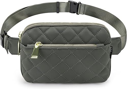 ZORFIN Riñoneras para mujeres y hombres, cinturón de moda con correa ajustable para exteriores, entrenamiento, viajes, casual, correr, senderismo,