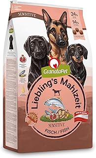 GranataPet Liebling's Mahlzeit Fisch Sensitive, Trockenfutter für Hunde, Hundefutter ohne Getreide & ohne Zuckerzusätze, Alleinfuttermittel, 10 kg product image
