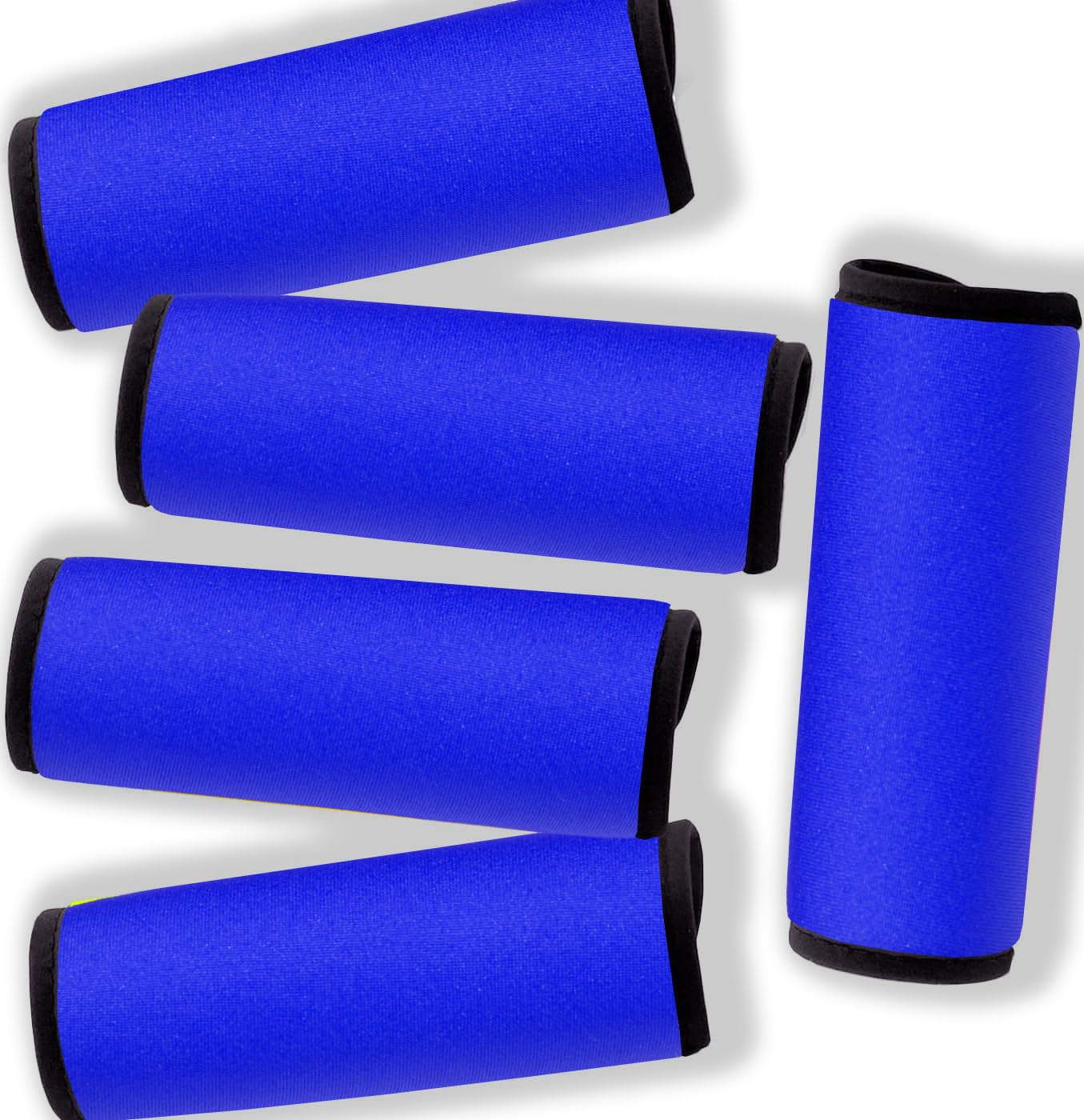 Neoprene Luggage Handle Wraps for Traveling Bright Color Luggage Tags|Handle Wraps|Handle Covers, Blue, OneSize, Luggage Identifiers