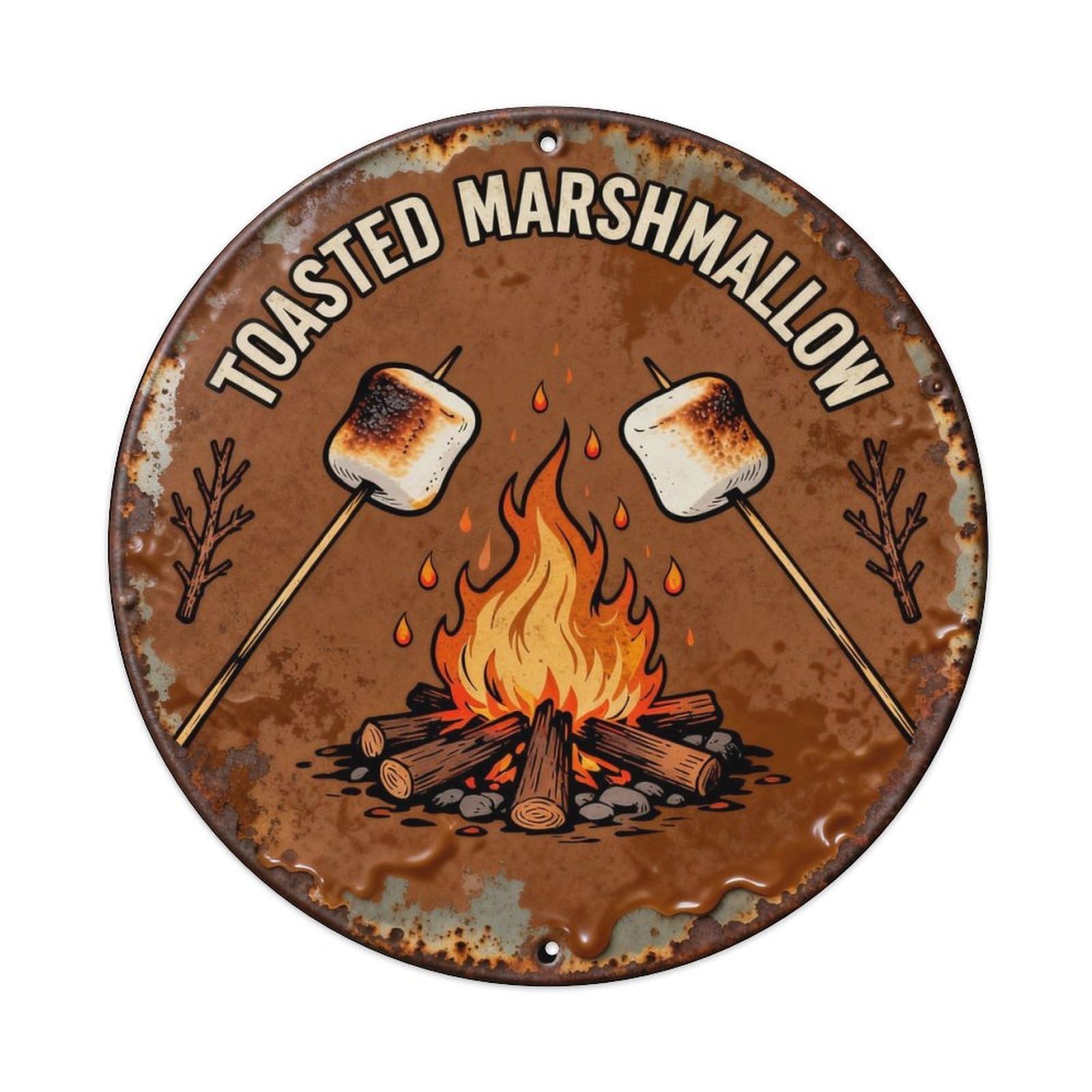 TOASTED MARSHMALLOW Metal Tin Sign Plaque