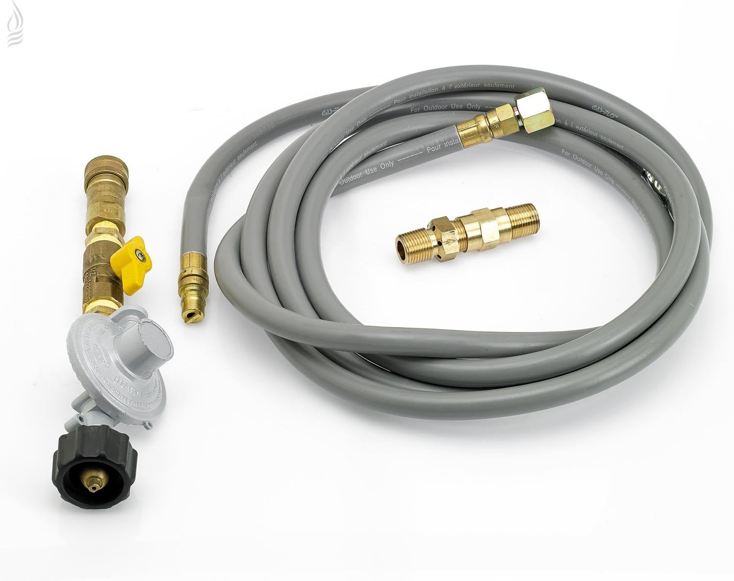 American Fireglass Fire Pit Propane Installation Kit with 12' Hose & Quick-Connect