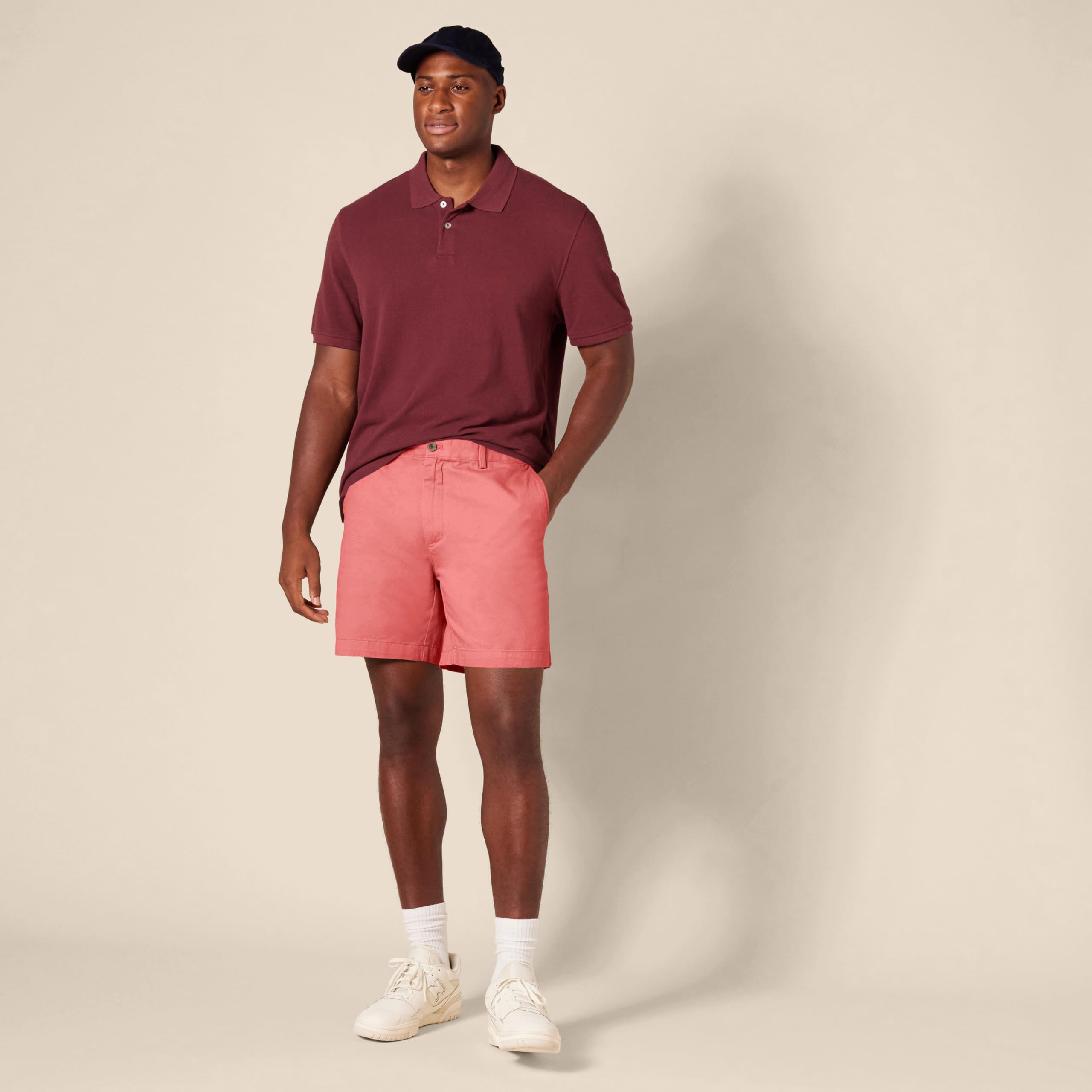 Amazon Essentials Mężczyźni Slim-Fit 18 cm szorty