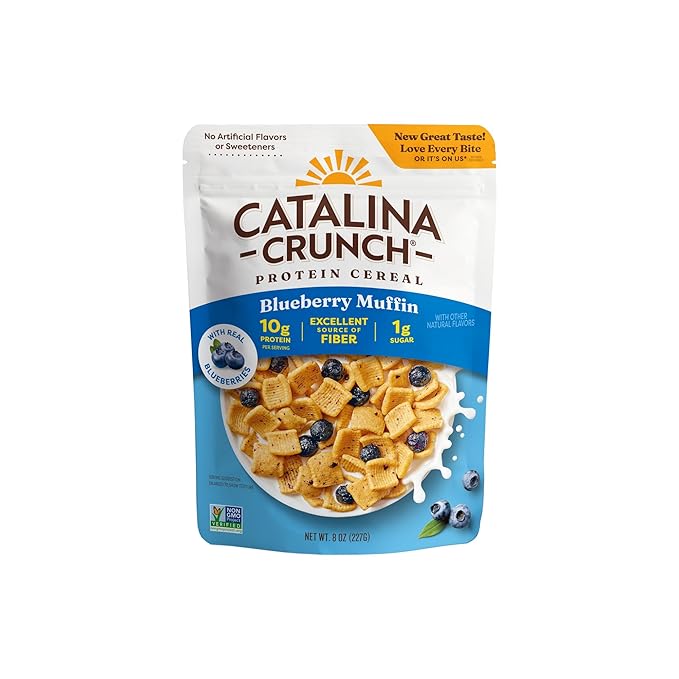 Catalina Crunch Protein Cereal - Sugar Free Breakfast Cereal with 11g of Protein - Gluten Free - Fruity - 8 oz. Bag (Pack of 1)